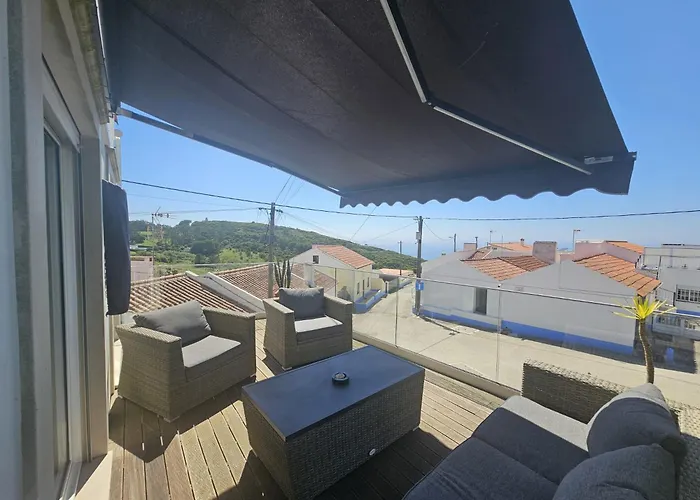 Sunflower Sea View With Magnificent Terrace In Serra Da Pescaria, Nazare - Portugal